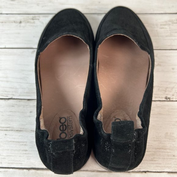 Abeo Jean 11 Loafers Womens 7M Metallic Black Leather Neutral Orthotic Insoles - Picture 4 of 10